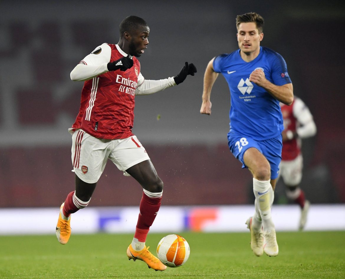 Mikel Arteta must surely be frustrated with Arsenal goal-scorer Nicolas Pepe